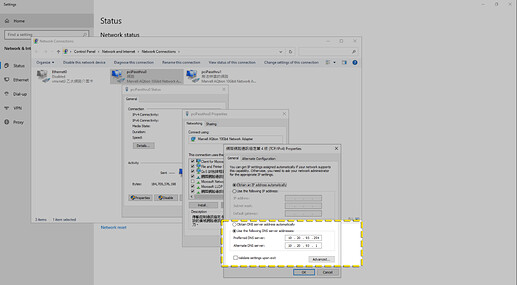 Ubah DNS IP di Windows Server ke 10.20.93.254 (#ganti dengan IP Pi-hole yang Anda atur)