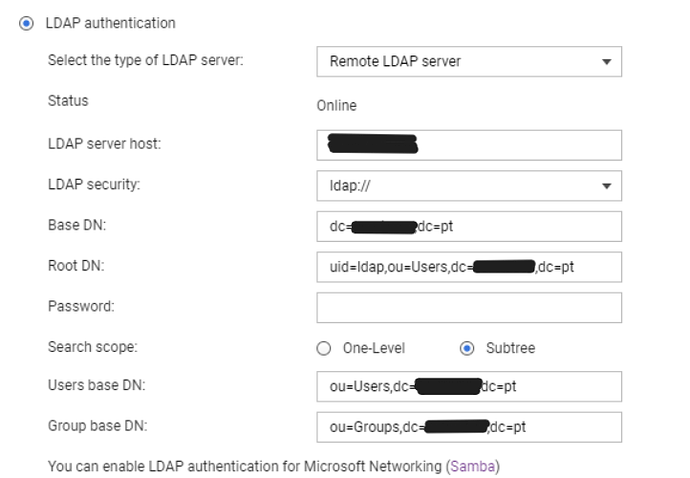 Configuraction LDAP