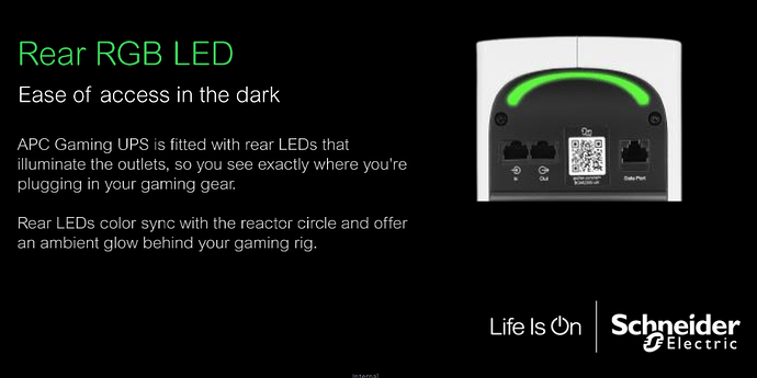 Rear RGB LED