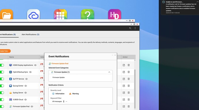 QNAP-cant-clear-Notification-Center-Notice-Board-firmware-update